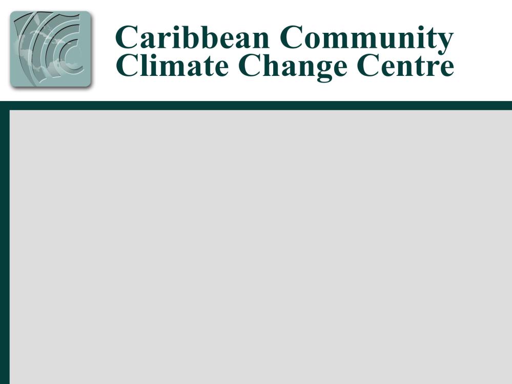 UNCTAD National Workshop Jamaica "Climate change impacts and adaptation for coastal transport infrastructure in Caribbean SIDS, 30 May 1 June 2017 Regional Climate Change Initiatives and Developments