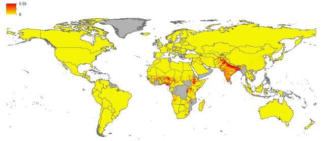 Where are Water Supply & Sanitation Risks?