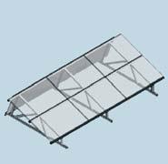 0 frames can be laid either at right angles to or parallel with the inclination of the flat roof.