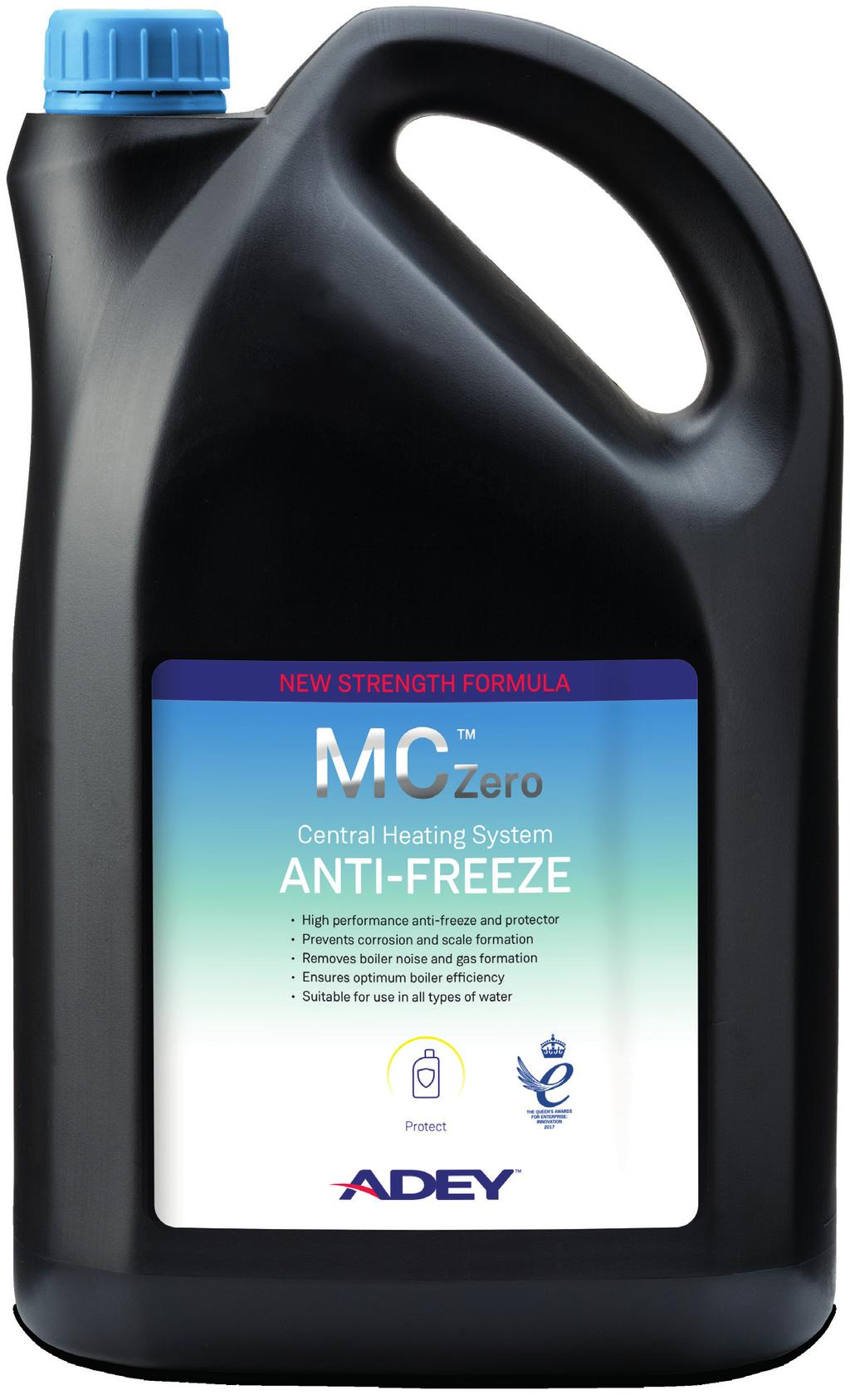 Central Heating System ANTI-FREEZE MCZero is a mono propylene based anti freeze solution designed to prevent freezing in all types of water. Also prevents metal corrosion and scale formation.