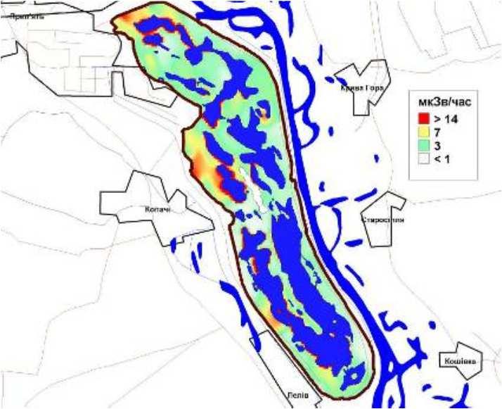 Depth range, m Impact assessment Bottom area in the given range 137 Cs 90 Sr km 2 % TBq %