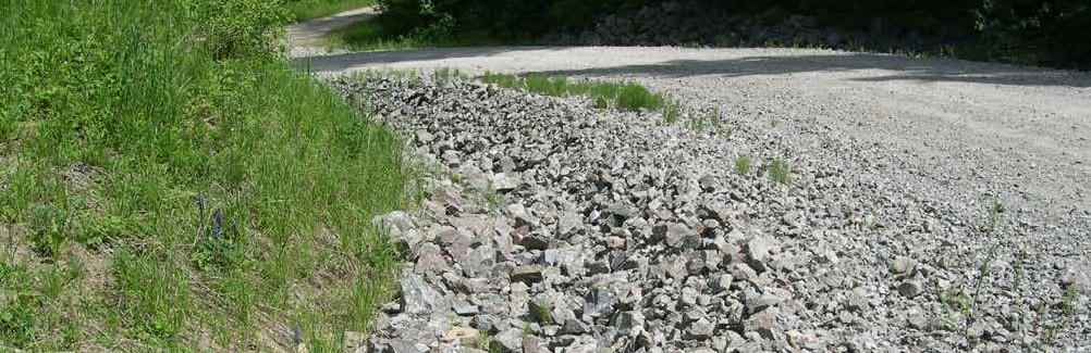 DITCH ARMORING Reinforced matting, aggregate, and mulch or straw can be used as armor.