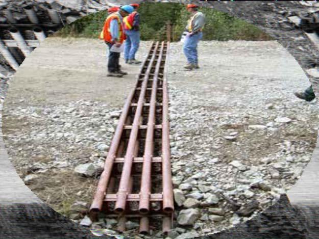 Open-top surface drains are drainage structures that are placed to collect and direct surface flows off the road.