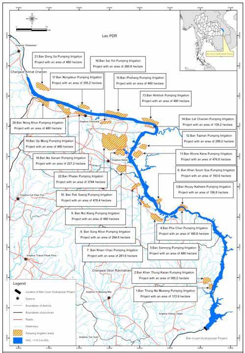 Other water resources development aspects of Ban Koum Irrigation 22