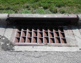 When stormwater runs down the street it goes into a storm drain. A storm drain is a big grate in the road where water disappears. But it doesn t really disappear!