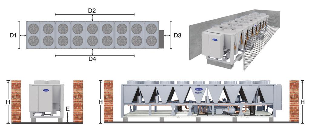 Designers will be able to input orientation, clearances, height and free open area of barriers and receive manufacturers estimated output data regarding the operation of their air-cooled chillers.