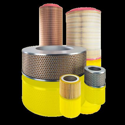 Reliable filtration protects and extends the lifetimes of the downstream oil filters and air/oil separator elements and ensures their optimal interaction.