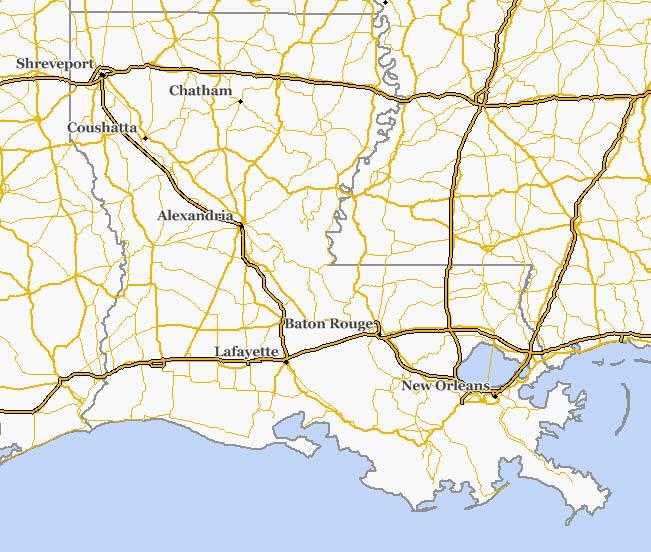 Natural Gas Fueling in Louisiana January 2012 View 13 Existing CNG Stations 8 Public (Alexandria, Baton Rouge (3), Bossier City (2), Coushatta, Mansfield) 5 Private