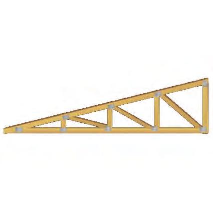 Scissor Truss: (Vaulted) A truss designed with a slope on the outside and inside. A building blue print may call for a vaulted ceiling over a given area.