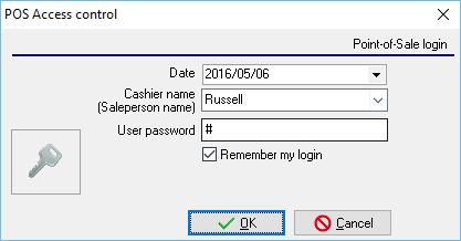 Point-of-Sale Processing POS Invoice Access Using Passwords To start a Point-of Sale shift - Using a password: 1. On the Action ribbon, select Input Point-of-Sale.