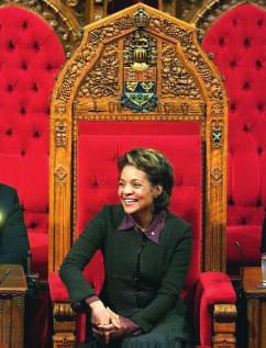 Figure 13-3 In 2005, her Excellency the Right Honourable Michaëlle Jean was appointed governor general by former prime minister Paul Martin.