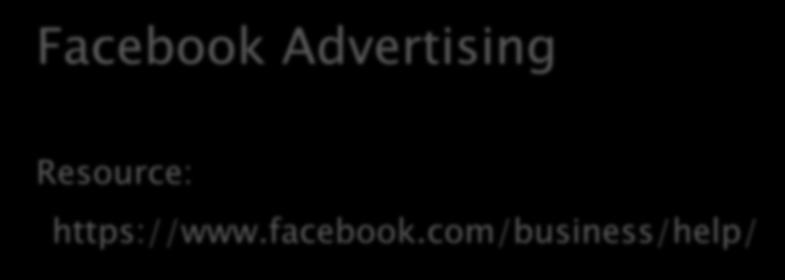 Facebook Advertising Resource: