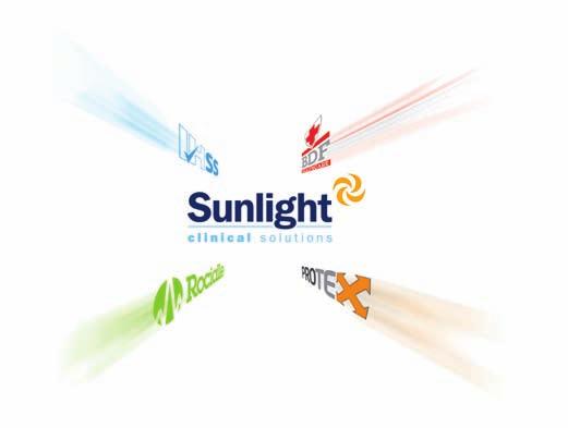 Sunlight Clinical Solutions combines four of the leading names in healthcare; Rocialle, Guardian, IHSS and Sunlight s Protex to offer a comprehensive and integrated range of healthcare services and