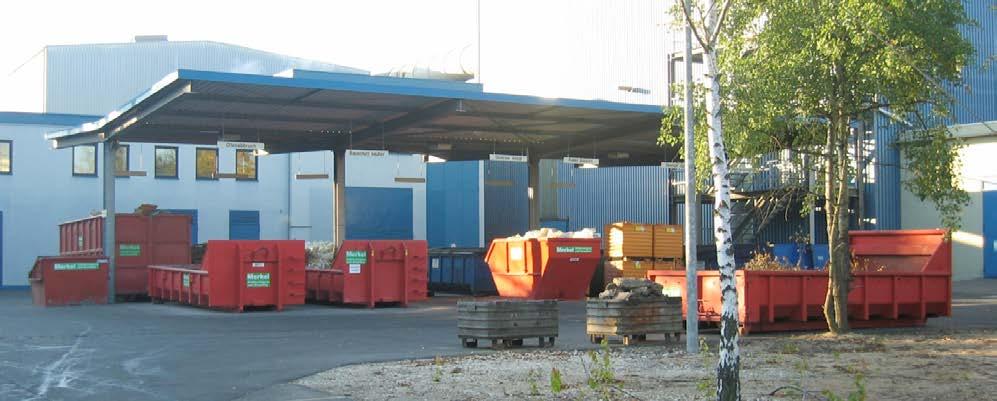 In the recycling center, reusable waste is separated.