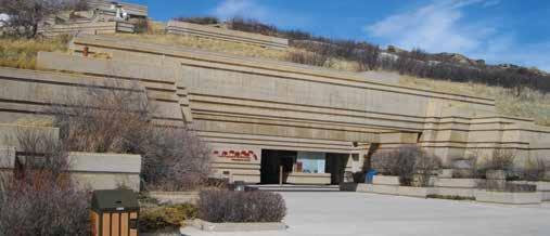 Leader in Reducing Site Impact: Head-Smashed-In Buffalo Jump Interpretive Centre, Fort MacLeod other design features to reduce water run-off and to allow the native vegetation to thrive without any