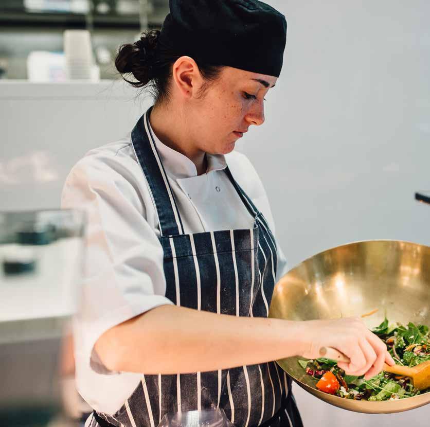 GROWING OUR OWN FEMALE CHEFS THE WILSON VALE APPRENTICESHIP PROGRAMME In 2017, we launched our Wilson Vale Apprenticeship Programme in 2017, aimed at giving people a first step into the catering