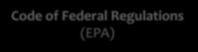 Regulations (EPA) NPDES