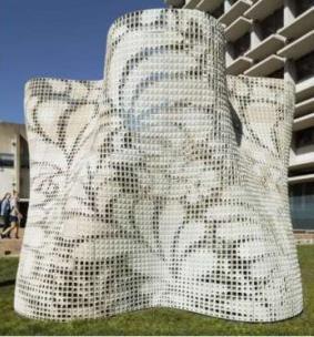 features UC Berkeley - 3D-printed Bloom building made of powdered cement World's First 3D Printed Hotel Suite in