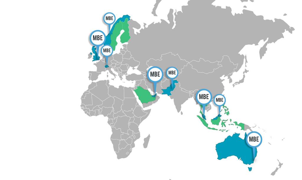GLOBAL DCB EXPANSION REACH ENGAGE TRANSACT EMBRACE GLOBAL REACH MBE is live with 20 major telco partners in 8 countries with a reach of over 200 million customers FY17 Existing agreements provide