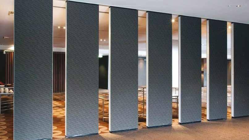 MOVABLE ACOUTSIC WALLS MG100-S Ideally suited for high specification movable wall projects, due to their flexibility,