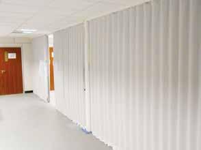 Manufactured with budget in mind, these vinyl concertina partitions offer a true low-cost solution.