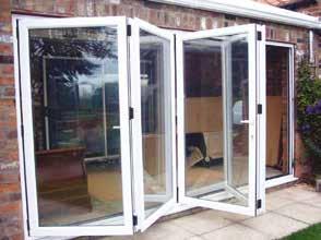 bi-folding doors looking great, making the 70mm thick aluminium system one of our most popular.