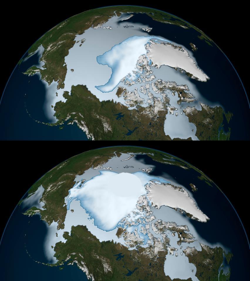 Projected impacts in Canada Permafrost: Thawing Snow cover: Decreased spatial coverage and duration Glaciers: Wastage, retreat Freshwater ice: Thinner, less coverage, earlier break-up, later