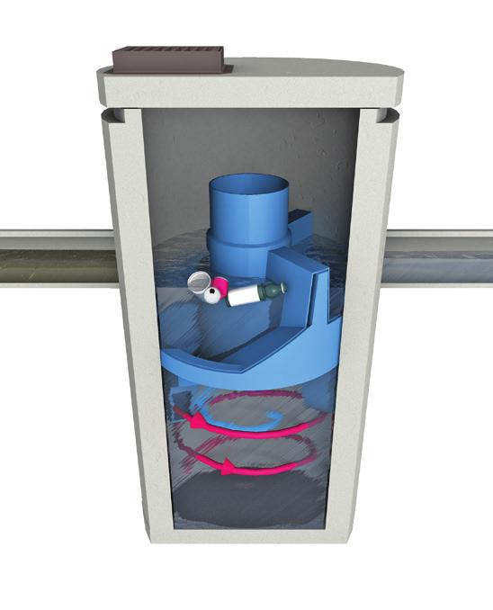 STORMWATER TREATMENT FIRST DEFENSE HIGH CAPACITY The First Defense High Capacity is an enhanced vortex separator that combines an effective stormwater treatment chamber with an integral peak flow