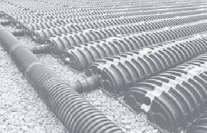 Compacted backfill Geotextile Outflow pipe (for detention system)