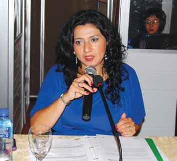 Ulloa Ziáurriz, Regional Director of the Coalition against Trafficking in Women in Latin America and the Caribbean (CATWLAC) as the invited expert during the meeting. Ms.