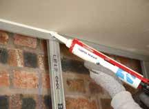 Gypframe GL Lining Channels are Gypframe Bracket legs are bent forward and