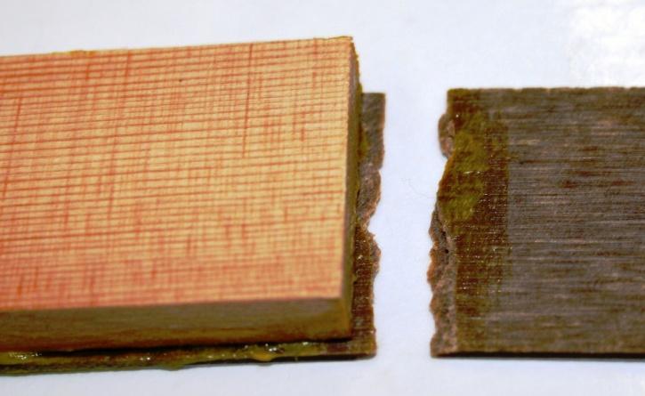 assembly with 3M-10 (baseline) adhesive. 3M-100 (alternative) failed the open time test, because the substrates were easily pulled apart after bonding.