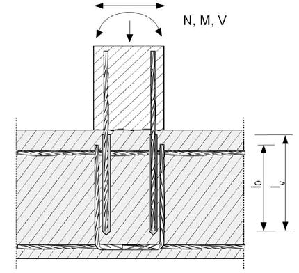 slabs and beams Figure A2: Overlap joint with existing reinforcement