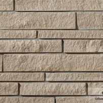 Ledgestone can be installed in a coursed pattern that is super