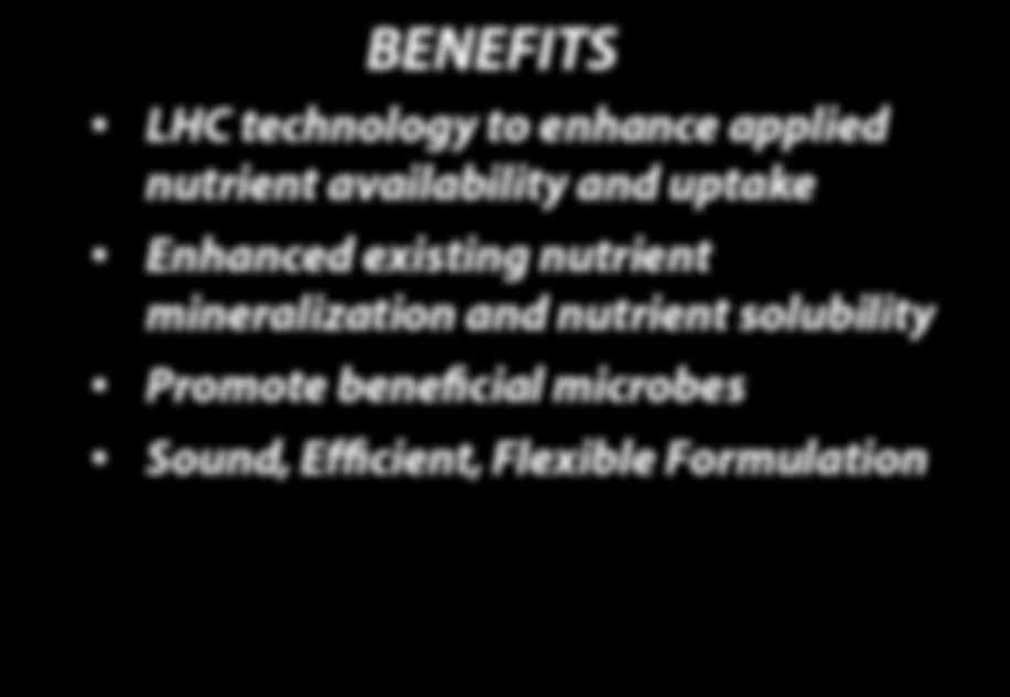 availability and uptake Enhanced existing nutrient