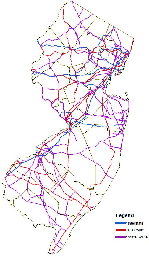 State Roadway Network State Network: 2,326 miles 413 Authority Routes