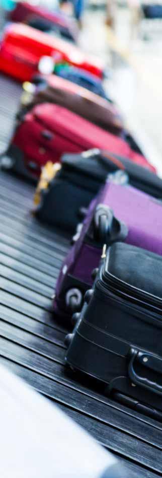 Baggage handling systems: Baggage reclaim Baggage reclaim: efficiency on a revolving belt.