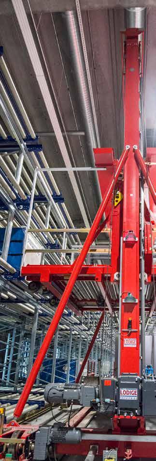 Cargo handling systems: Storage and retrieval unit (ETV) Storage and retrieval units (ETV): for horizontal and vertical storage.