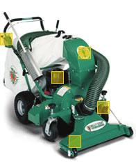 Use a shop vac or Billy Goat VQ902SPH wide area lawn vacuum or approved equal to vacuum up loose sediments trapped in pores.