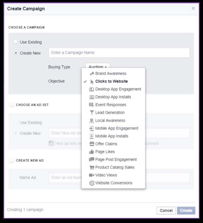 Start building your ad in Power Editor (Facebook s ads interface for more advanced users)