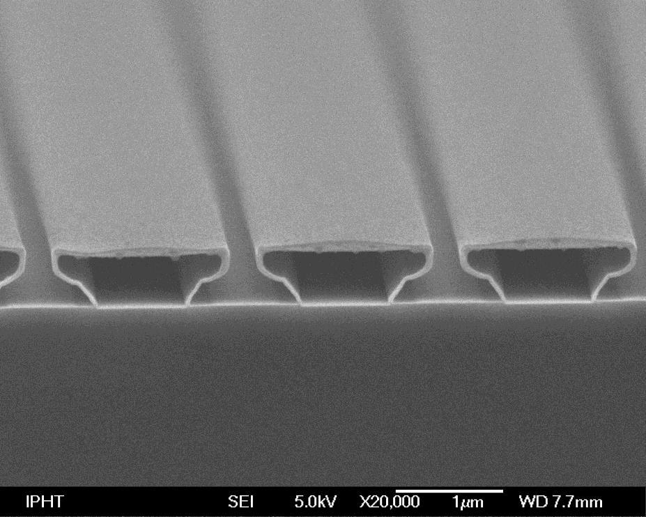 19 Conformality 18 nm ALD-Al 2 O 3 @ 80 C 21 nm PEALD-Al 2 O 3 @ 80 C 1) 3D resist structures were prepared on Si-Wafers* and coated with ALD and PEALD Al 2 O 3 at 80 C substrate temperature.
