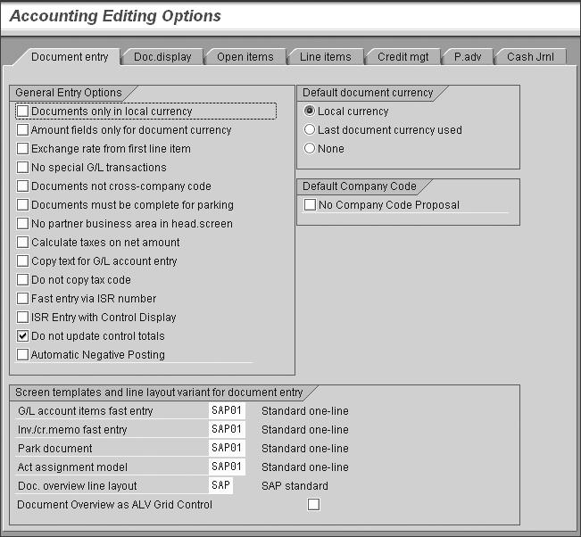 2 General Ledger document entry screens look simpler. In addition, users can set their own editing controls to make posting accounting documents easier. Figure 2.