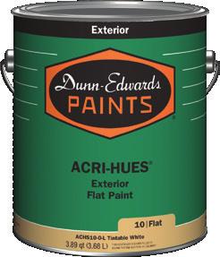Paints Dunn-Edwards, always the right choice Dunn-Edwards continuously engineers advanced formulas for paints that meet a wide variety of project requirements.