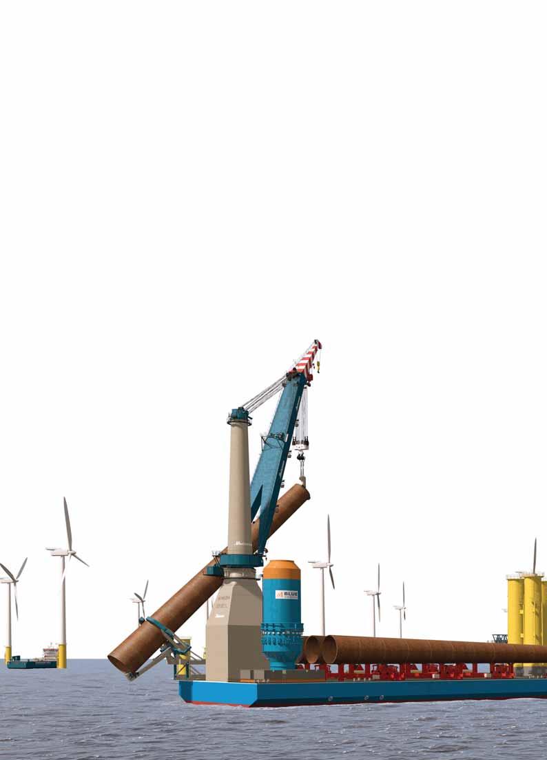 OFFSHORE WIND UPENDING UPEND TOOL The upend tool is the interface between the crane hook