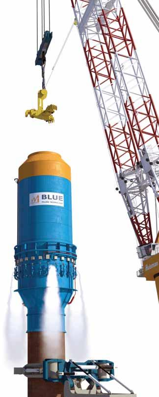 OFFSHORE WIND 03 PILING BLUE PILING In 2015, Huisman joined forces with Fistuca, a company developing the BLUE hammer.