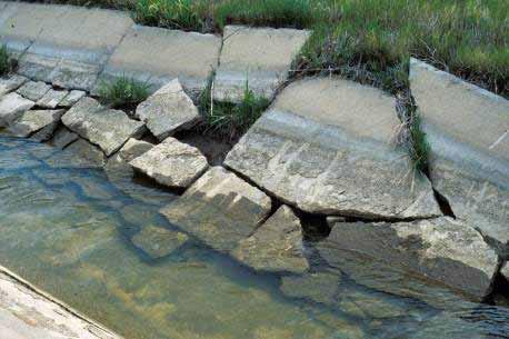 CONCRETE LINED CANALS Concrete slip-lined lined canals are not approved for IRP projects.