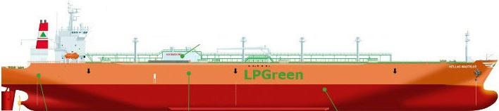 Very Large LPG Carrier 85,000 CBM cargo Conventional LPG Carrier Cargo capacity :