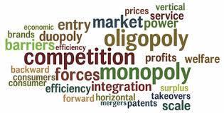 Describe and give characteristics of a monopoly 3. Describe and give characteristics of an oligopoly 4.