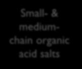 mediumchain organic acid salts Small/Medium- Chain Organic Acids Ketones Amides Secondary