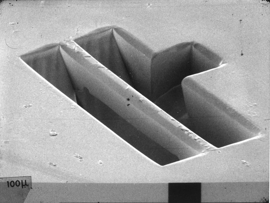 Figure 4 shows examples of uv-laser micromachined 3D-structures in polymers which when used with the LIGA process of electroforming, can be replicated in metal - a process now known as Laser LIGA.